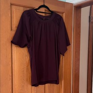 Ann Taylor Rich Burgundy Blouse